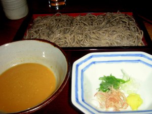 Inaka soba with Goma-Dare sauce