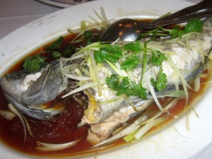 Howard's fish, steamed Cantonese style 