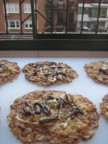 cookies on a windowsill