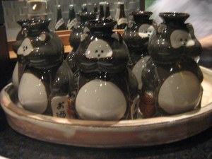 cute little sake bottles
