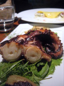 grilled octopus, fennel, mizuna