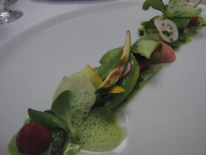 Spring on a plate